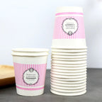 100pcs/pack 6/7oz Disposable Paper Cup Office Coffe Cup Water Drinking Cup Hot Drinking Party Supplies