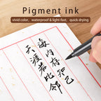 BAOKE 4-Size Calligraphy Pen Set for Writing, Drawing & Hand Lettering, Black Ink Brush Markers for Art, Calligraphy, Sketching