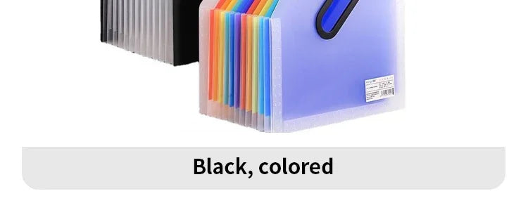 13 Grid Vertical Portable Expandable Accordion Bag Multi-Layer Paper Storage Bag Student Special Office Folder for File Stora