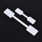 100pcs White Price Label Tags with Hanging String Jewelry Stationery Shoes Cloth
