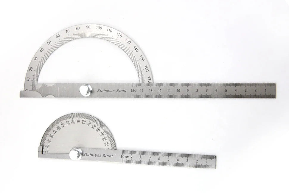 Goniometer Stainless Steel Protractor Metal Ruler Multi Angle Measuring Ruler Carpentry Tool Angle Meter Angle Finder Goniometro