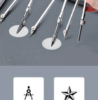 M&G Compass Drawing Tool Metal Geometric Protractor Engineering Protractor Drawing Tool, Suitable for Students and Carpenters