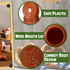 Plastic Cowboy Boot Cups with Straws and Lids Reusable Cowboy Cup for Western Themed Party Supplies Rodeo Birthday Decorations