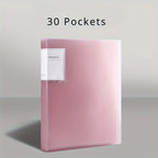 Folder 20/30/40/60/80/100 Inner Pages, Data Book A4 Transparent Insert Folder Album Storage Folder, Large Capacity Office Folder