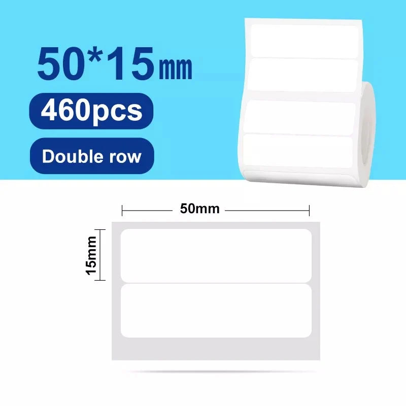 NiiMbot B1/B203 B21/B3s Label Printer Waterproof Anti-Oil Tear-Resistant Price Tag Pure Color Scratch-Resistant Label Paper