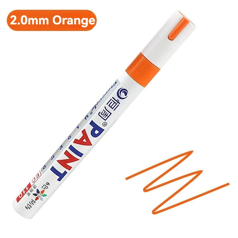 1/3/6/12 Colors Permanent Paint Marker White/Gold/silver Markers for Car Tire Tread Rubber Fabric Paint Metal Paint Marker Pens