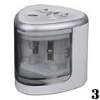 New Useful Battery Operated Electric Pencil Sharpener W/2 Holes 6-8mm And 9-12mm Auto-Stop School Supplies Korean Stationery