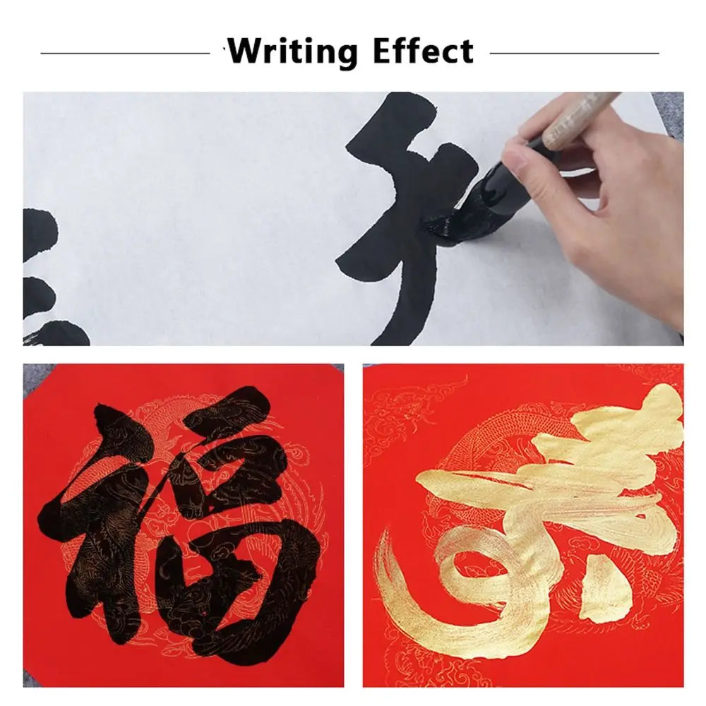 Rhapis Humilis Pole Calligraphy Brush Large Size Wolf Hair Chinese Painting Pen Spring Couplets Writing Wolf/Wool/Bear Hair