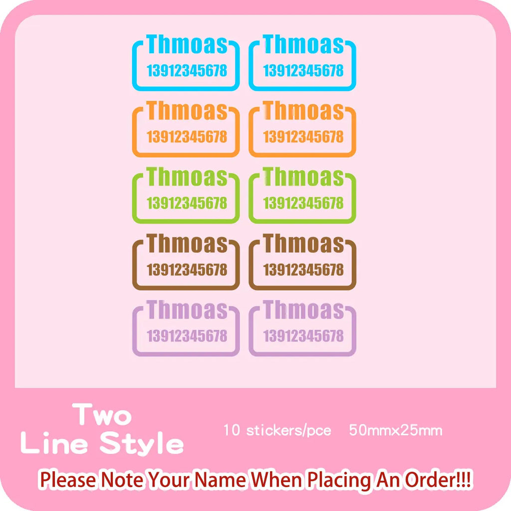 Custom Heat Transfers Name Sticker Personalized Washable Clothes Ironing Stickers Iron-on Labels Fabric Clothing Babysuit Tags