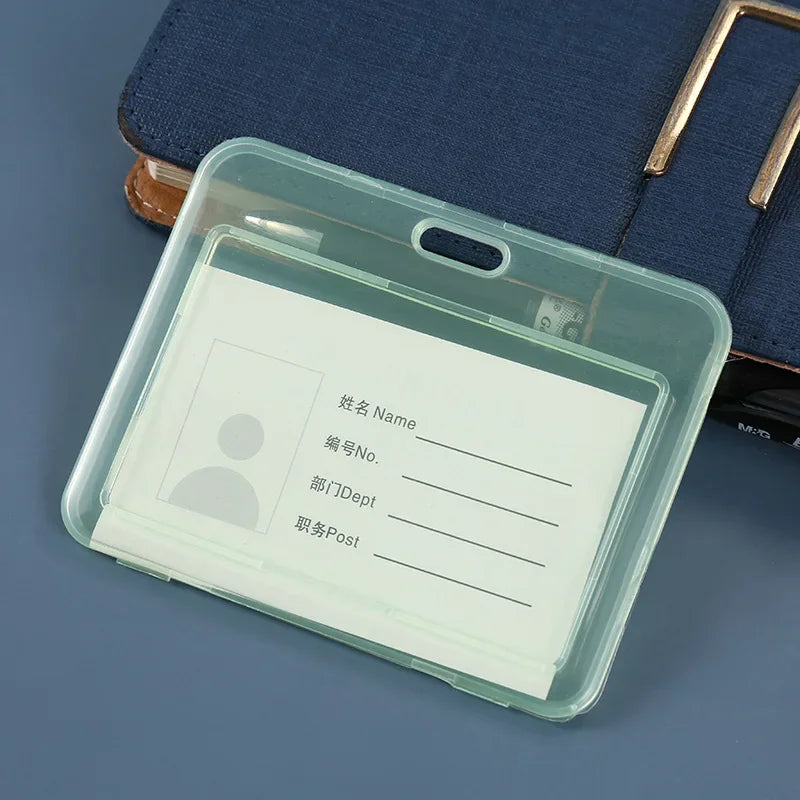 Women Men Card Cover Case Plastic Transparent Business Credit Cards Bank ID Card Sleeve Protect Holder Case for Student