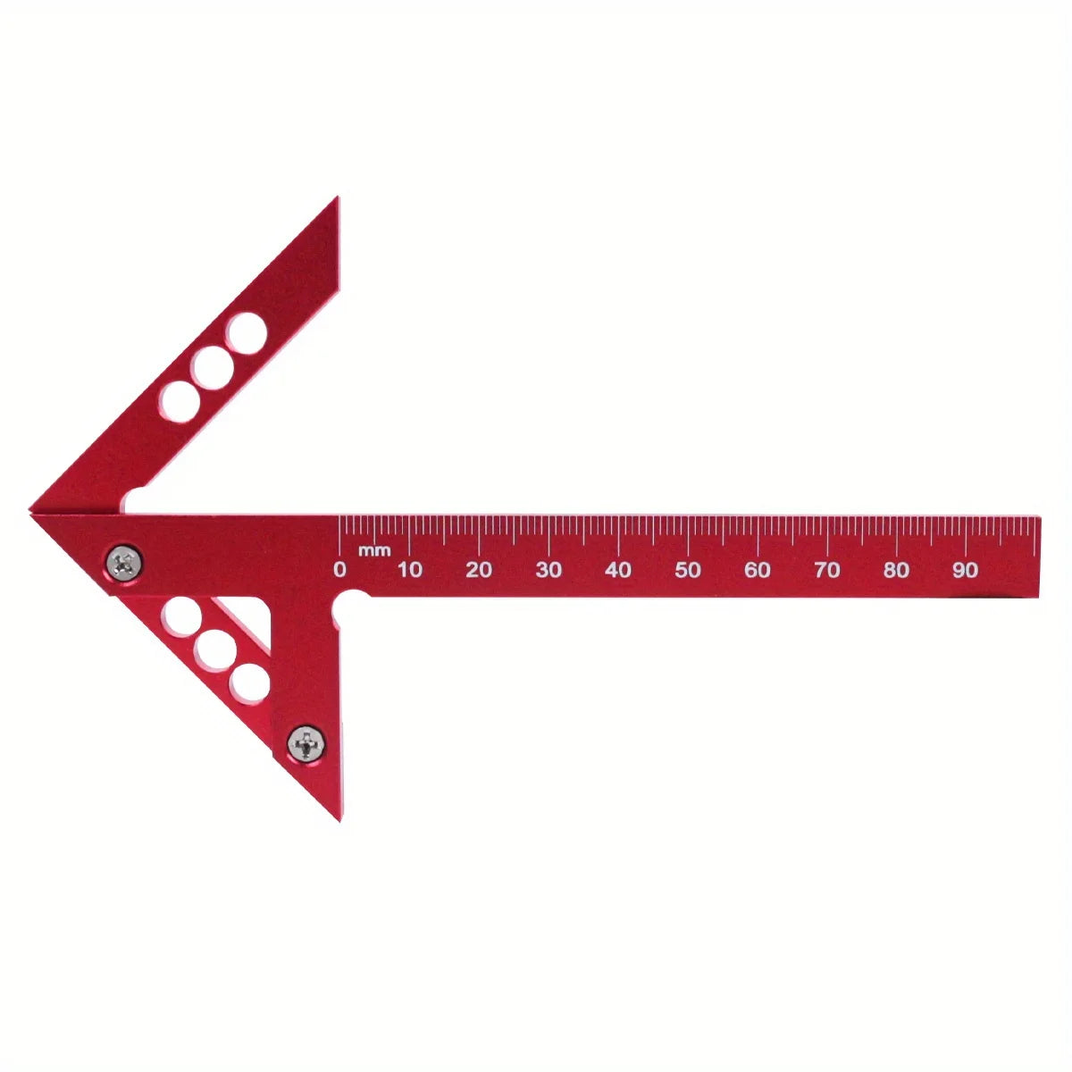 2pcs Center Finder and T-Square Hole Scribe Ruler Kit, Carpenter Center Measuring Tool, Metric & Inch Woodworking Projects Tool