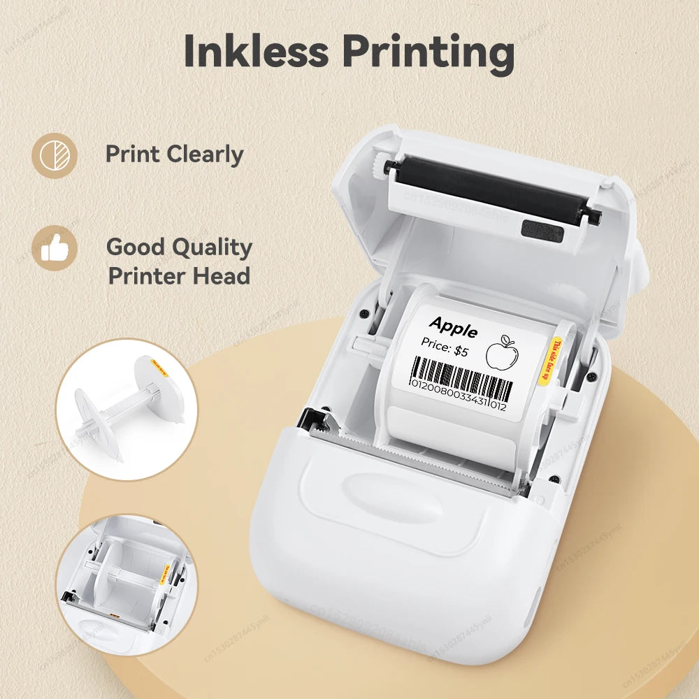 P50 Adhesive Label Printer Similar as M110 Marklife P50 E210 Label Machine Inkless Thermal Label Maker Or 1PK P50 Label Sticker
