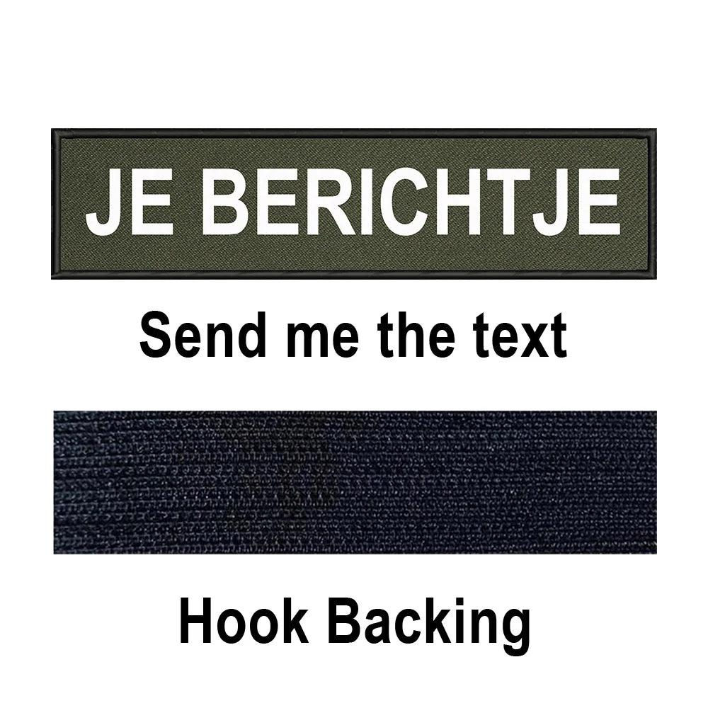Custom Name Patch Personalized Tactical Military Patches Customized Stripes Badge Tags For Clothes Jacket Backpack Dog Collar