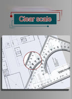 2Pcs/Set Multifunctional Triangle Ruler 30/45 Degree Measurement Angle Isosceles Triangle Ruler Geometry Students Drafting Tool