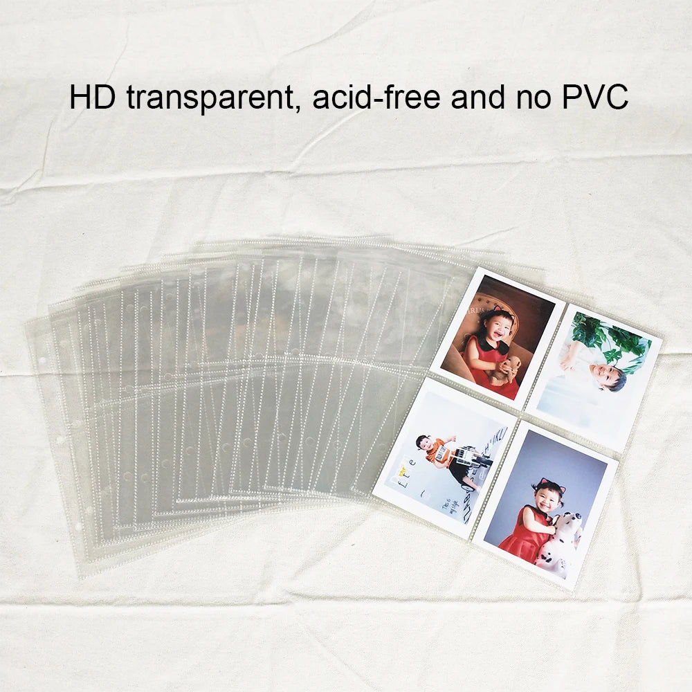 3-Ring A5 Binder Photo Album Photocard Holder Scrapbook with Cotton Padding, High-Gloss Surface for Pokemon Yu-Gi-Oh Card Album