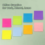 8 Pads Sticky Notes 3x3 Self-Stick Notes 8 Bright Multi Colors Purple Sticky Notes, 85 Sheet/Pad