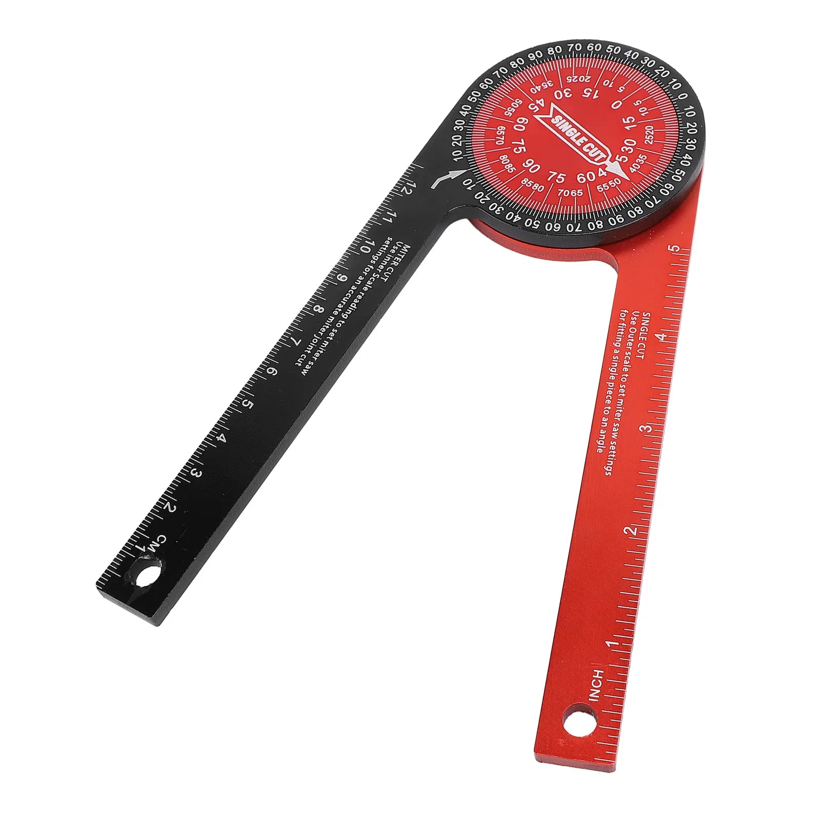 Miter Saw Protractor 360 Degree Aluminum Alloy Cutting Positioner Miter Saw Angle Ruler Gauge Finder Angle Ruler Saw Protractor