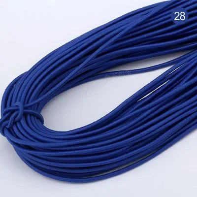 2mm Colorful High-Quality Round Elastic Band Round Elastic Rope Rubber Band Elastic Line DIY Sewing Accessories 5meters