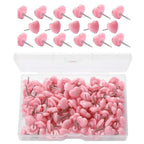 100 Pcs Decorative Pushpins Heart Push Pins Map Tacks Map Pins School Supplies