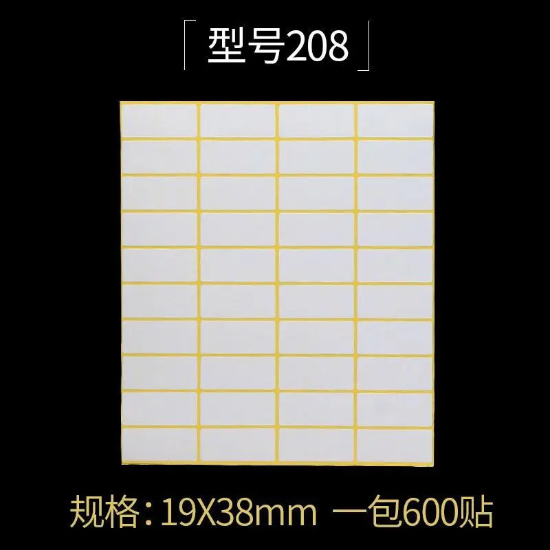 15Sheets Multifunction Labels Stickers Self Adhesive Sticky Package Label White Blank Tag Stickers Office School Supplies