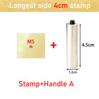 Leather Stamp LOGO Customisation Brass Mould Hand Punching Leather Stamps Brand Working Carving Stamping Punches Tools Craft