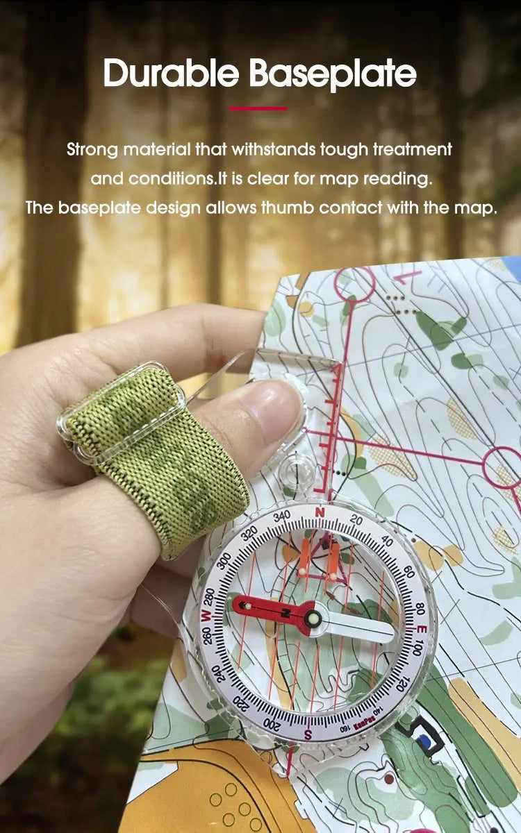 KANPAS Basic Competition Orienteering Thumb Compass, MA-40-FS