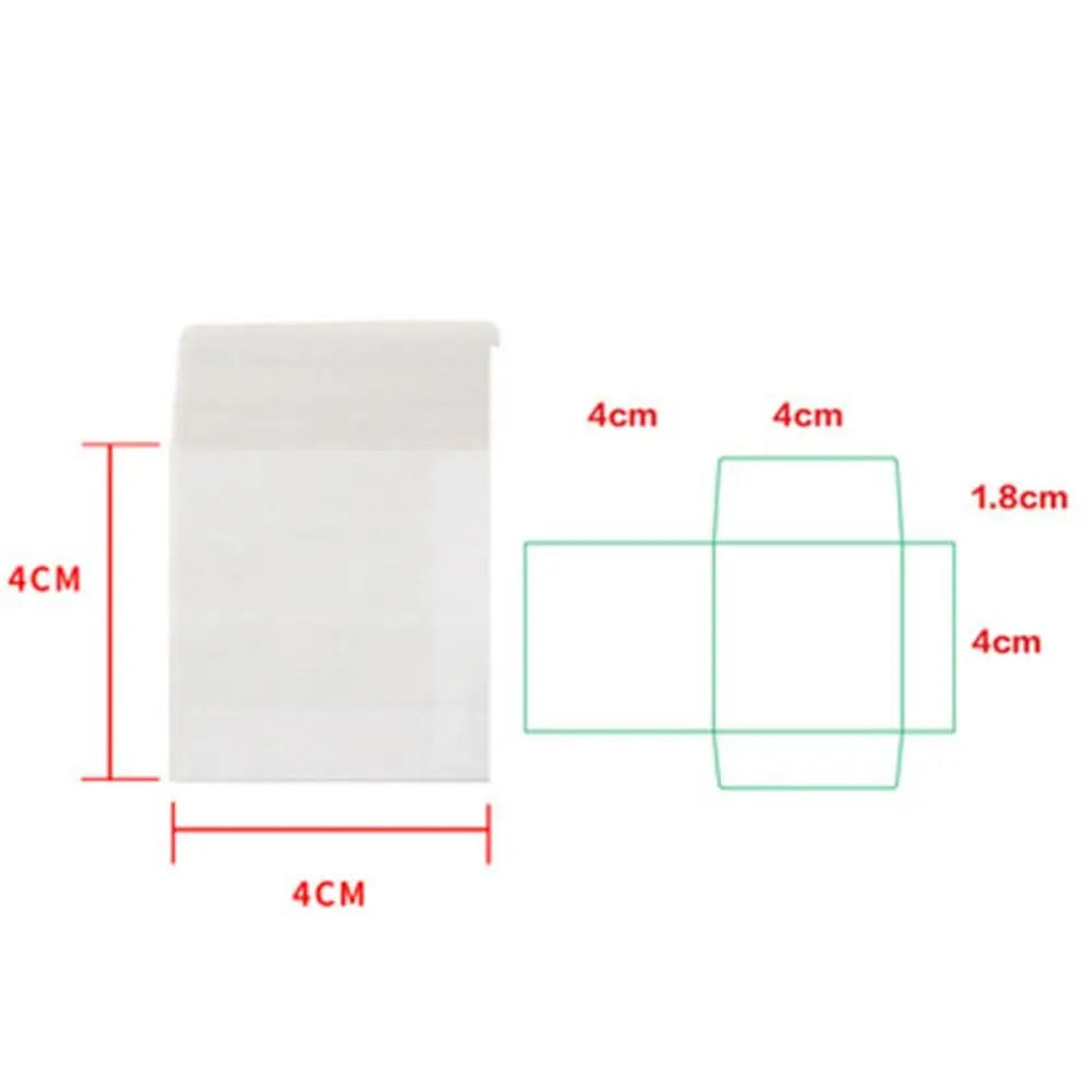 100pcs/lot Invitations Blank Translucent Envelope Postcards Message Card Sulfate Paper Envelope Business Letters Wedding