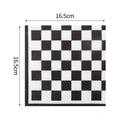 20pcs 33cm 2Ply  Black and White Checkerboard Printed Napkins Party Printed Decorative Napkins Disposable Placemats DIY Paper