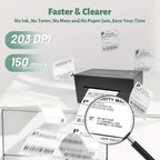 Marklife Thermal Label Printer Small Shipping Label Bluetooth-compatible Printer 4X6inch for iPhone Android Mac Window D200