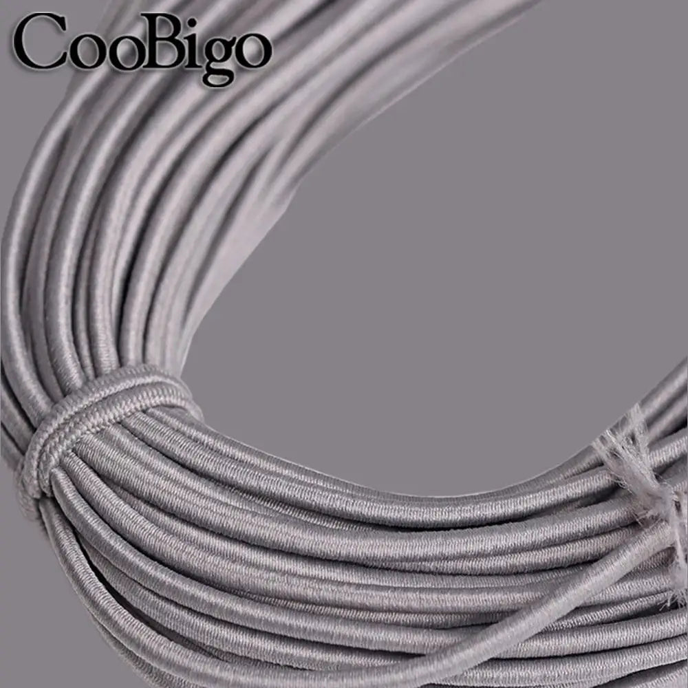 5 Meters 1mm 2mm 3mm Round Elastics Bungee Shock Cord Elastic Rope Rubber Band Strap String Cordon Shoelaces Sewing Accessories
