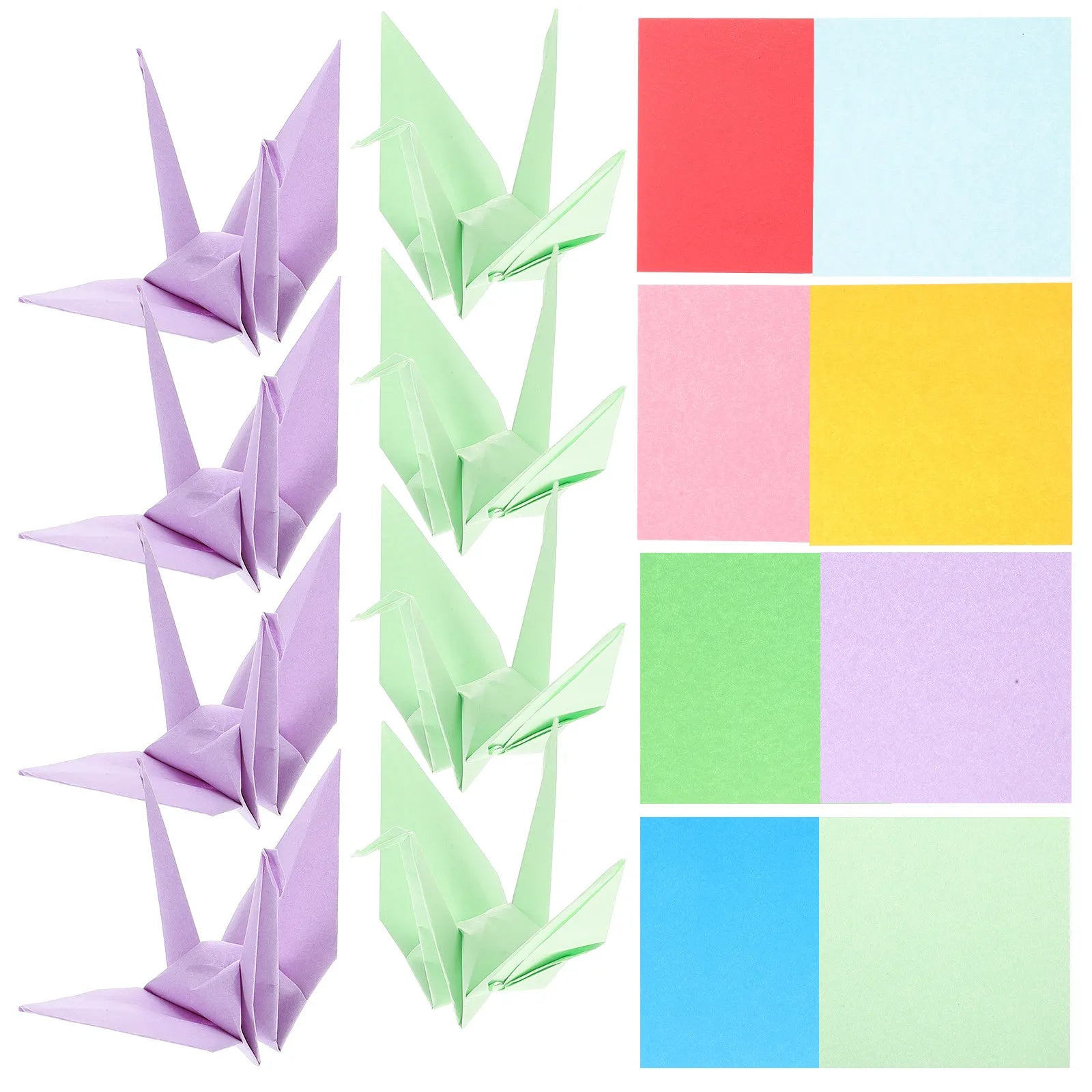100Pcs Bright Colored Construction Paper for Art Craft Folding DIY Home Decoration Festival Gifts School Activities