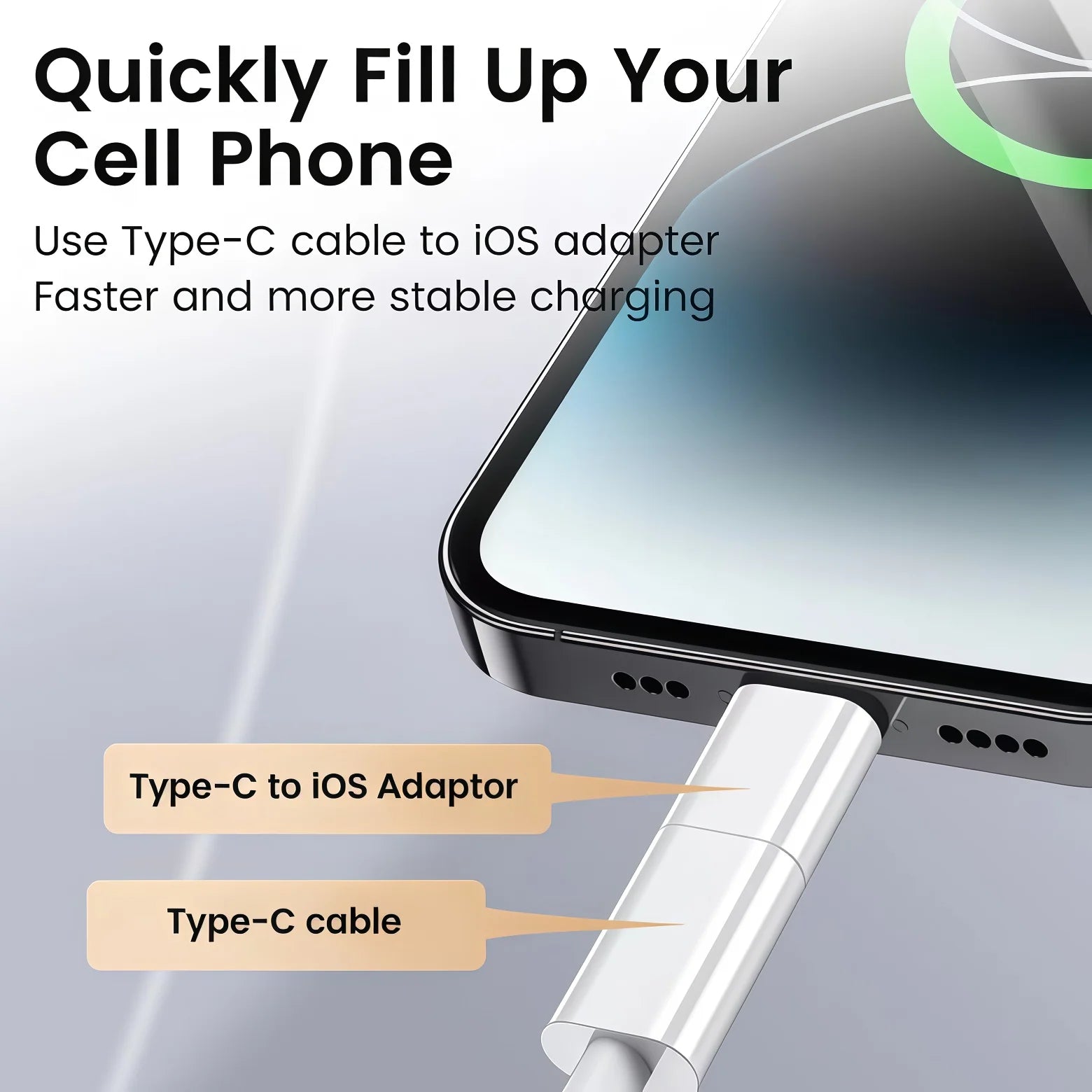 IOS To USB C Fast Charging Adaptador Lightnning To Type C Adapter USB C Data Transfer Converter 