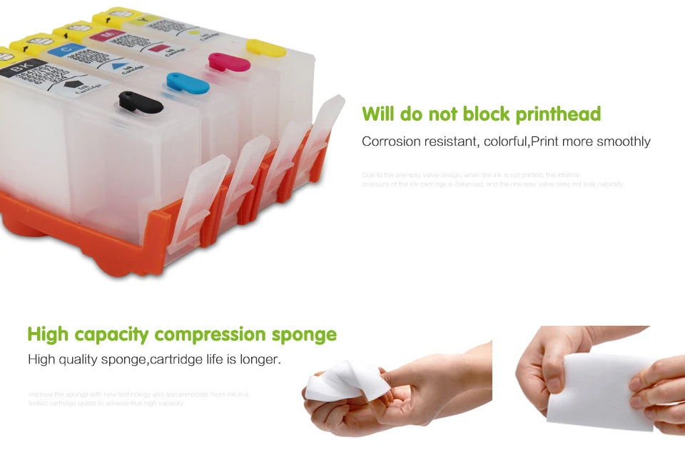 Refillable Ink Cartridge For HP 670 Ink Cartridge 4 Color with ARC Chip For HP 670 Deskjet 3525 4615 4625 5525 Printer