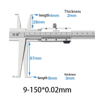 Double Internal Groove Digital Caliper 9-150mm Internal Groove Electronic Vernier Caliper Internal Hole Groove Diameter Caliper