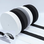10M Flat Elastic Band Medium Thick Black White high Elasticity Waistband Rubber Band garment sewing accessories 20mm