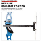 T-Shaped Archery Ruler Stainless Steel Square Bow Ruler Universal Archery Bow Square Bowstring Measurement Tool Bow Accessories