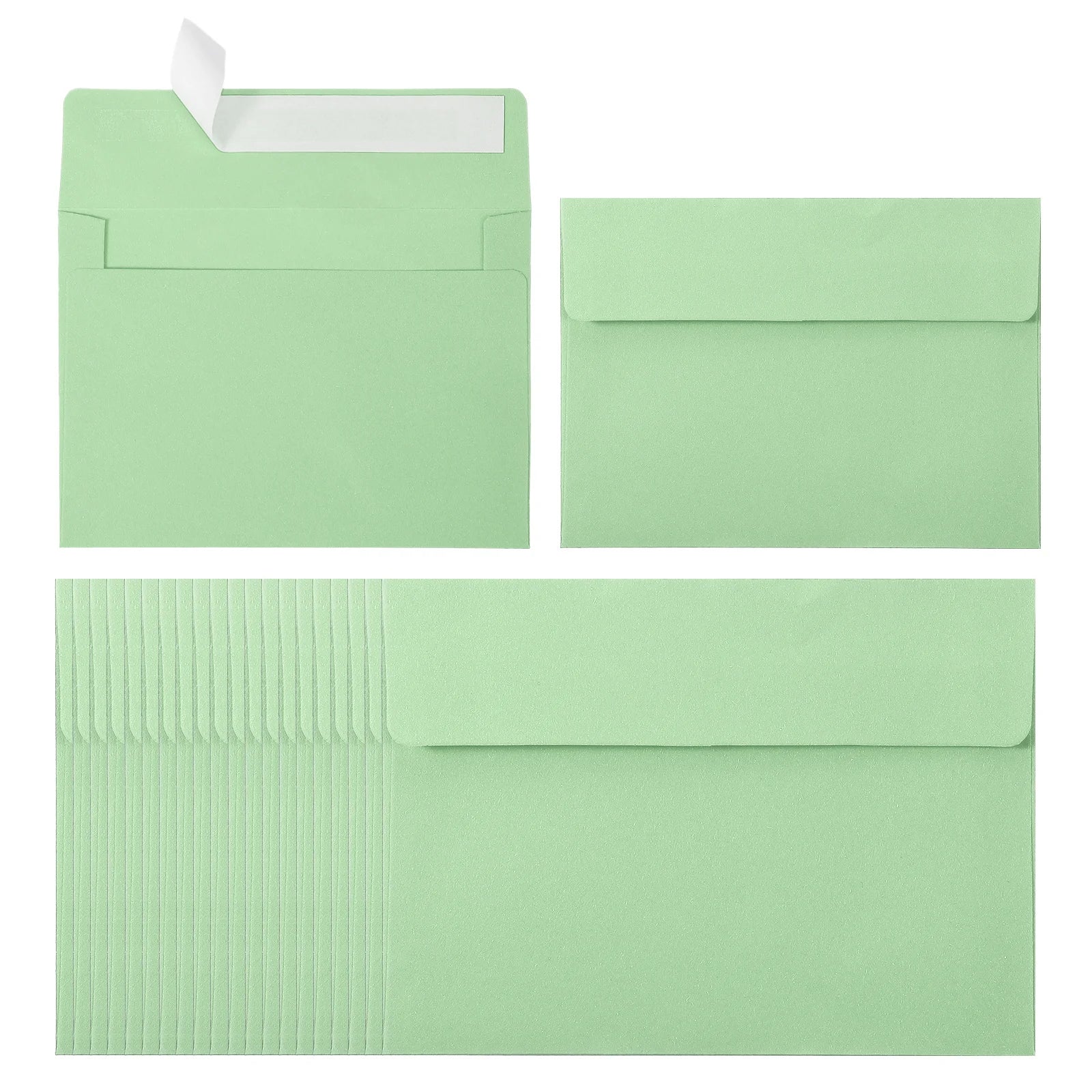 24Pcs A2 Envelopes Self Seal 110gsm Paper Invitation Envelopes for Postcard Wedding Greeting Cards Photos Announcement Mailing