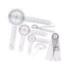 Protractor Goniometer  Goniometer Set PVC Transparent Clear Scale Wear Resistant Angle Ruler for Orthopedics