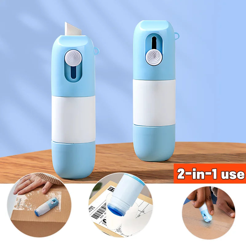 Thermal Paper Correction Fluid Address Blocker Eraser With Retractable Knife Parcel Box Opener Anti Peep Identity Information