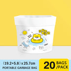 20 PCS Car Trash Bag Disposable Self-Adhesive Garbage Can for Auto Seat Back Hanging Trash Bag Office Kitchen Garbage Storage