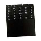 30Pcs Index Cards A-z Dividers 3x5" Alphabetical File Dividers Studying Tool Alphabet Tabs Index Tabs Black for Office School