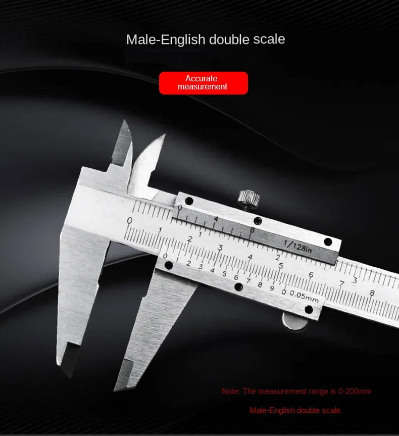 0-150MM Vernier Calipers Steel Gauge Micrometer Measuring Instruments Carpenter Tools Professional Pachymeter Depth Ruler
