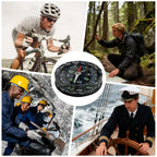 New Waterproof Hiking Compass, Multifunctional Sighting Navigation For Survival Traveling, Mountaineering Boating Outdoor Sports