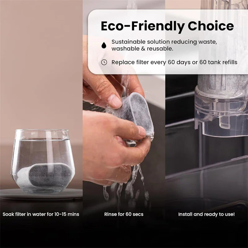 6pcs Charcoal Water Filters For NINJA Luxe Cafe ES601 ES655 ES701 Coffee Machines Charcoal Water FilterS Coffee Accessories