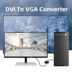 Full HD 1080P DVI to VGA Adapter DVI-D Male to VGA Female Adapter 24+1 25Pin to 15Pin Cable Converter for TV PC Computer Monitor