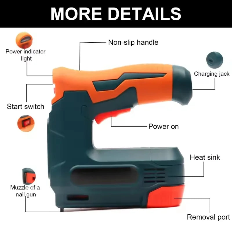 Air Nail Gun Furniture Pneumatic Gun Wood Frame Stapler Pneumatic Tool Power Tools F10