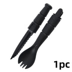 Mini EDC Tactical Tableware, Multi-functional Tools, Forks, Spoons, Knives, Combination, For Camping, Hiking, Outdoor, Halloween
