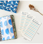 A6 Binder Pockets 6 Holes Cash Envelopes for Budgeting, Clear Zipper Folders for 6-Ring Budget Binder
