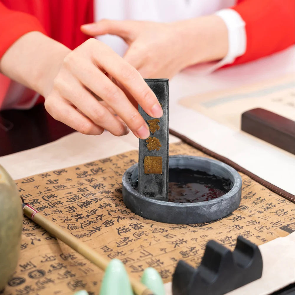 Ink Chinese Inkstone Painting Stick Stone Block Sumi Sticks Pratice Strip Accessories Grindingjapanese Natural Soot