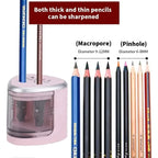 Upgraded Two-Hole Electric Pencil Sharpener – Automatic Heavy Duty Pencil Sharpener ,Fast & Quiet for Home, Office, School